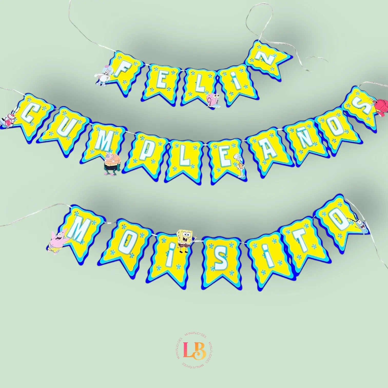 Banner cumpleaños de “Bob esponja” - Imagen 6